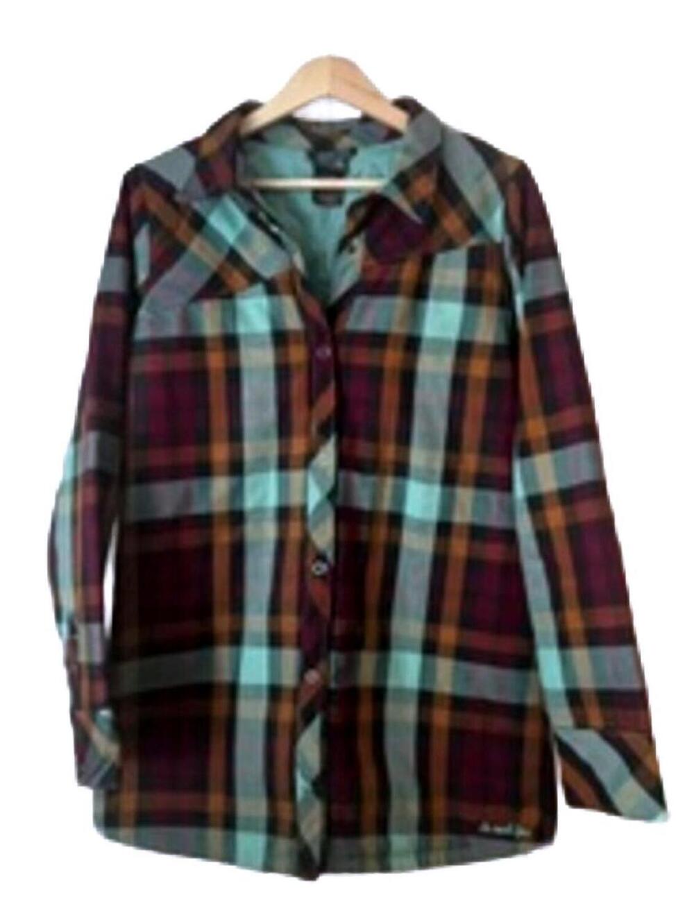The North Face Women's Plaid Snap-Front Shirt Jacket Size M